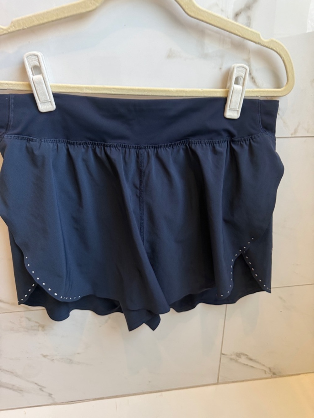 lululemon athletica Navy Athletic Skort with Dot Trim